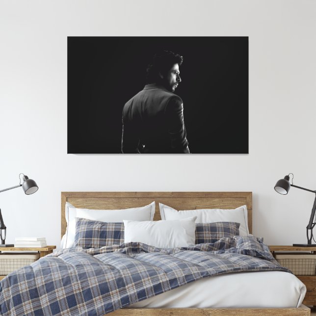 SRK Shahrukh Khan König von Bollywood Leinwanddruck (Insitu (Schlafzimmer))