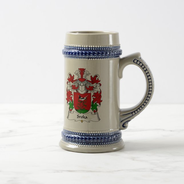 Sroka Familienwappen Bierglas (Rechts)