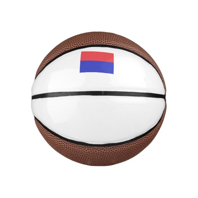Srpska Republika Flag Emblem Mini Basketball (Vorderseite)