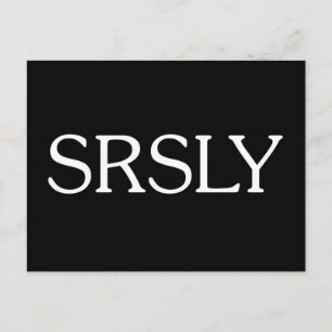 Srsly Postkarte