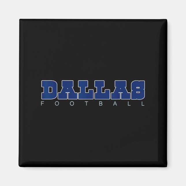 Srts Fans Dallas Football Dfw City Clic  Magnet (Vorne)