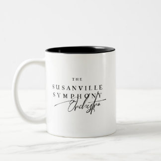 SS 02 | Orchester-Script-Logo Zweifarbige Tasse