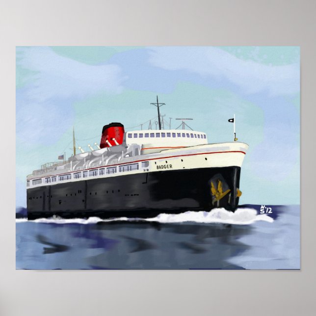 SS Badger Poster (Vorne)