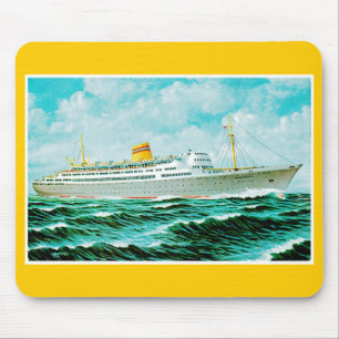 ss Bergensfjord auf See Mousepad