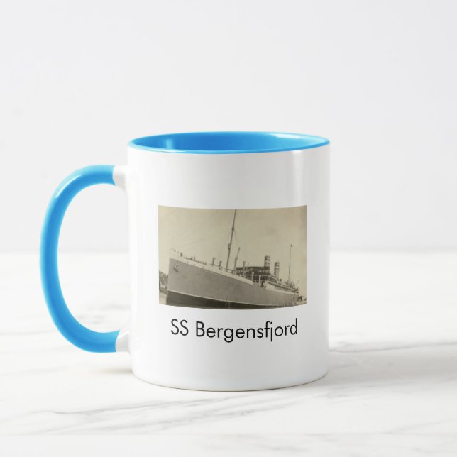 SS Bergensfjord Norwegische Tasse (Links)