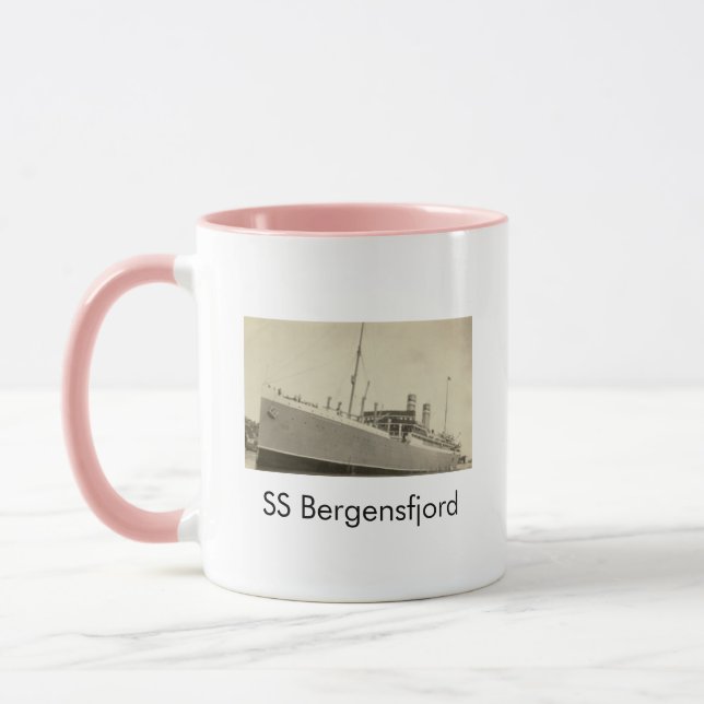 SS Bergensfjord Norwegische Tasse (Links)