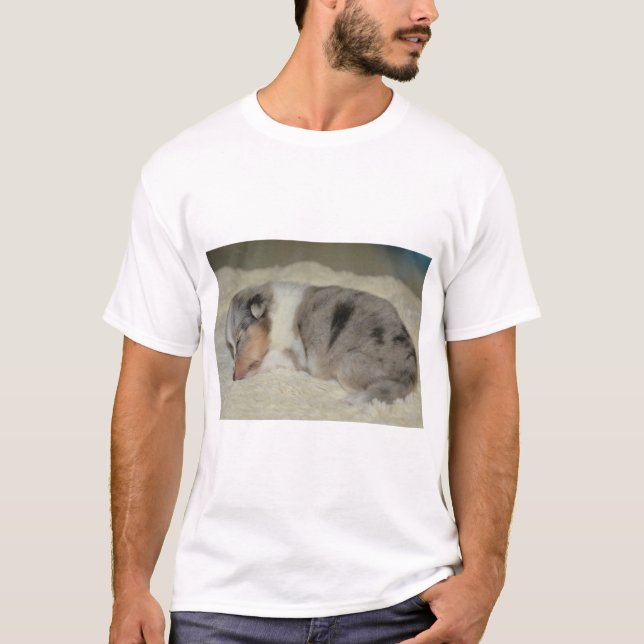 SS Blue Merle White and Tan Welpenkleidung T-Shirt (Vorderseite)