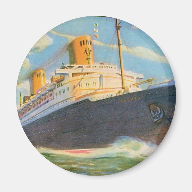 SS Bremen auf See Magnet (Vorne)