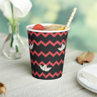 SS Georgie Boat Zickzack Pattern Pappbecher