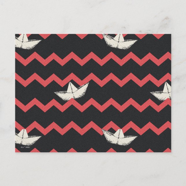 SS Georgie Boat Zickzack Pattern Postkarte (Vorderseite)