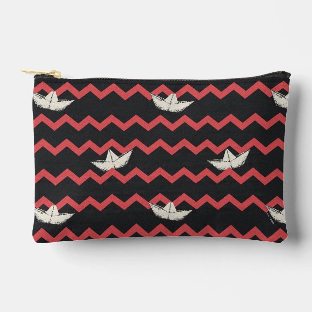 SS Georgie Boat Zickzack Pattern Zubehörtasche (Vorderseite)