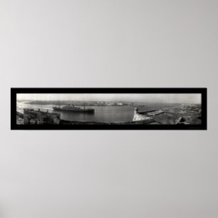 SS Hamburg Havanna Foto 1911 Poster