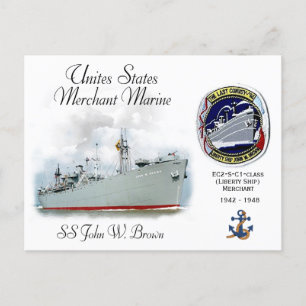 SS John W. Brown (Liberty Ship) Postkarte