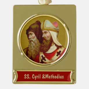 SS. Kyrill & Method (M 001) Banner-Ornament Gold