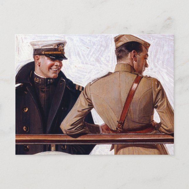 SS Leviathan, 1918, von Joseph Christlich Leyendec Postkarte (Vorderseite)