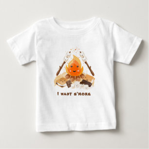 S's Niedlicher Fun Campfire Baby T - Shirt