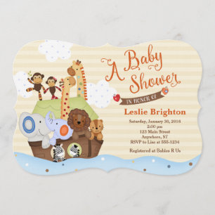 SS Noah/Noah's Ark Baby Shower Einladung