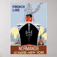 SS Normandie Poster