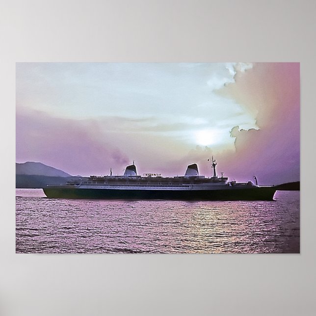 SS Norwegen ex SS Frankreich Poster (Vorne)