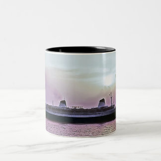 SS Norwegen ex SS Frankreich Zweifarbige Tasse