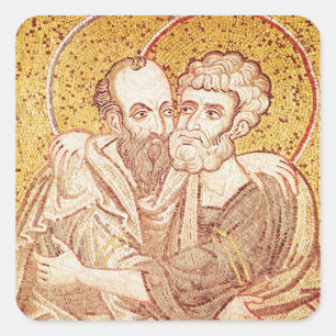 SS. Peter-und Paul-Umfassung Quadratischer Aufkleber