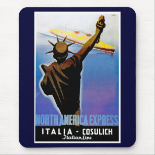 ss Rex passiert Statue der Freiheit Mousepad