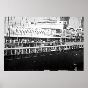 SS Stadt New York Poster