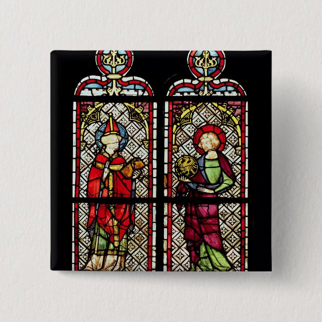 SS. Sylvester und John der Evangelist Button (Vorderseite)