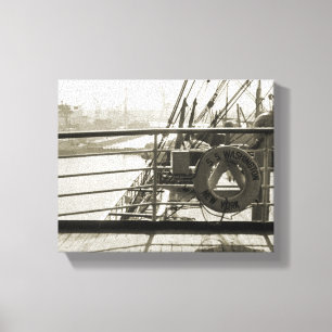 SS Washington Luxury Liner Cruise Ship 1930s Deck Leinwanddruck