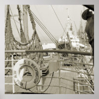 SS Washington Luxury Liner Cruise Ship 1930s Deck