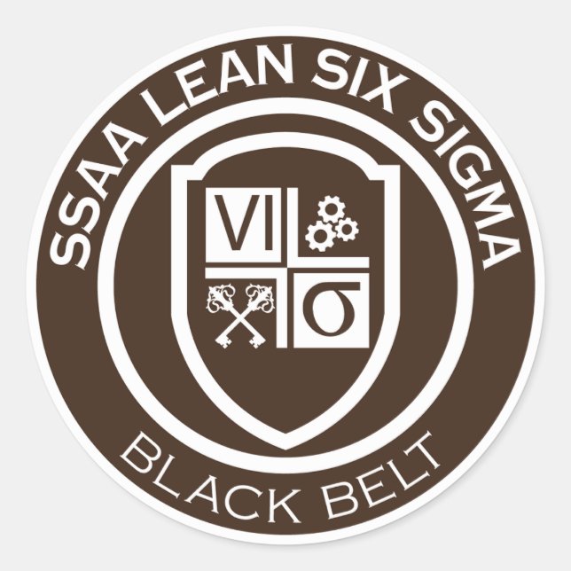 SSAA BLACK BELT STICKER (Vorderseite)