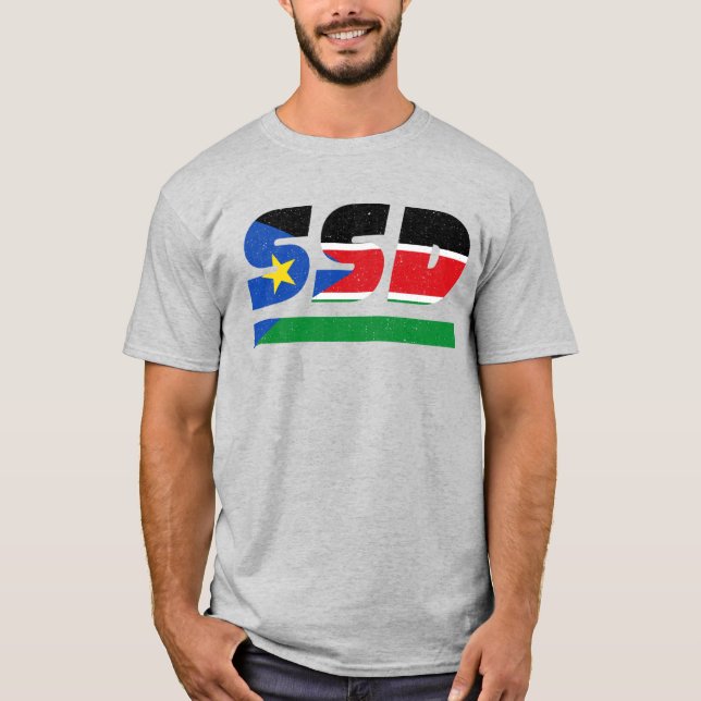 SSD South Sudan African ISO Code 3166 T-Shirt (Vorderseite)