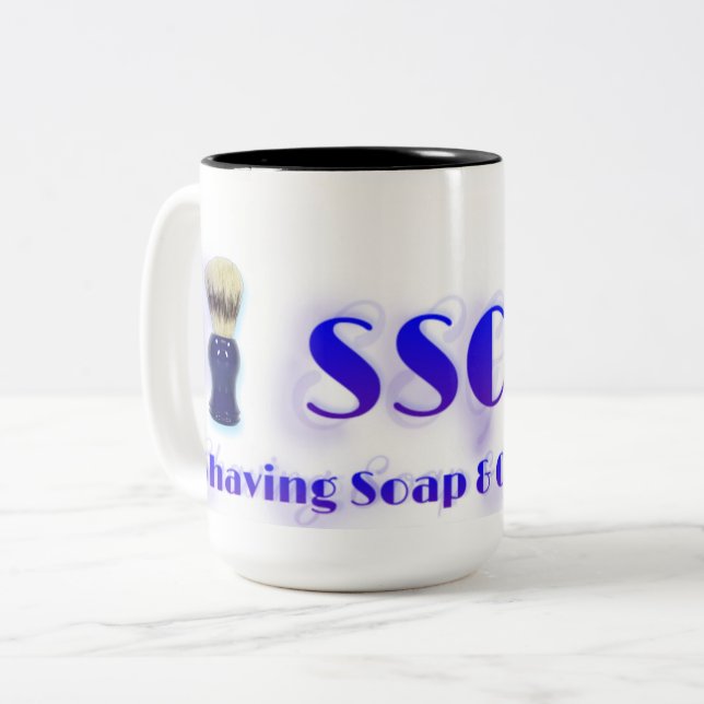 SSGS - Seife und gute Stink-Tasse Zweifarbige Tasse (Vorderseite Links)