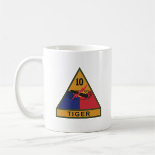 SSI - 10. gepanzerte Division mit Namensband Kaffeetasse