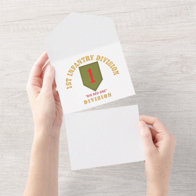 SSI - 1. Infanterie-Division - Big Red One All In One Einladung (Abreißen)