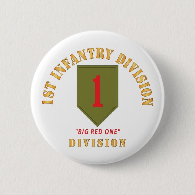 SSI - 1. Infanterie-Division - Big Red One Button (Vorderseite)