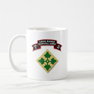 SSI - E Co 58. Infanterie (Ranger) Scroll Kaffeetasse