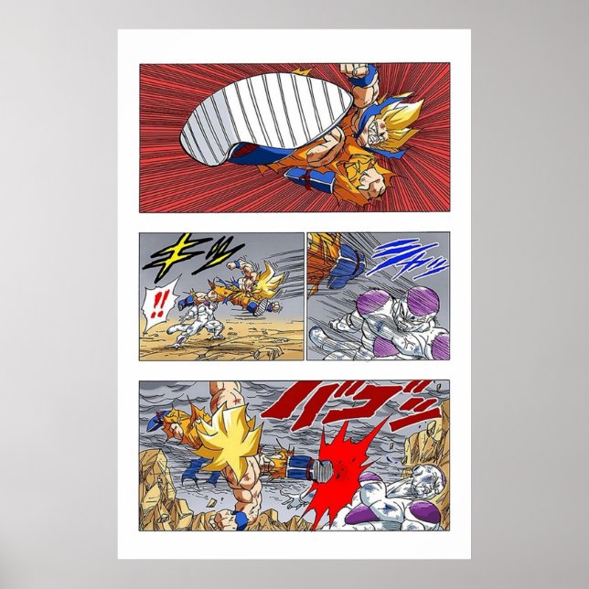 SSJ Goku kicks Frieza Poster (Vorne)