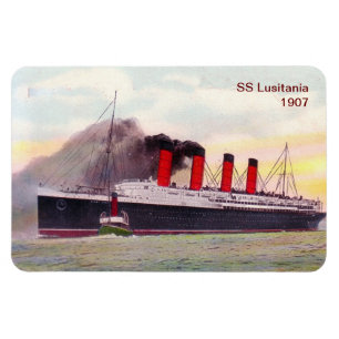 SSLusitania 1907 Magnet