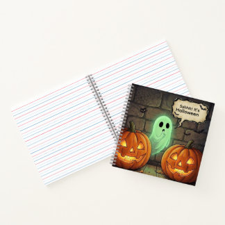 Ssshhh es ist ! Halloween-Männer-Shirt Notizbuch