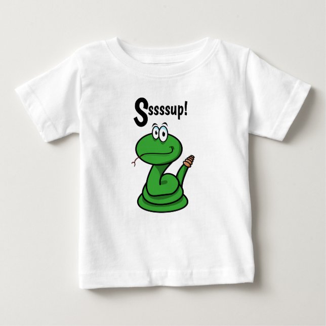 Sssssup! Schlange Baby T-shirt (Vorderseite)