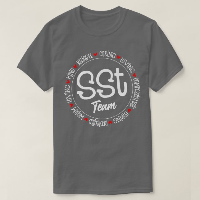 SST-Team Soziallehrer studiert zurück zur Schule T-Shirt (Design vorne)