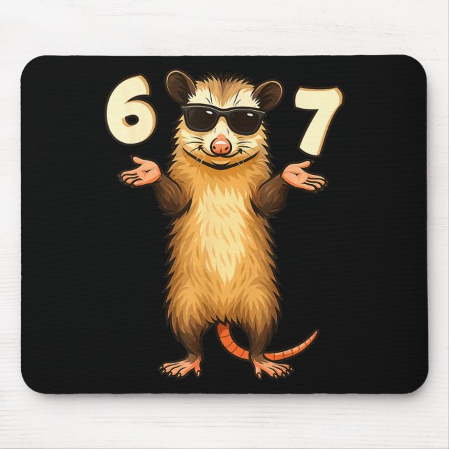 Ssum 67 Hand Motion Meme Funny Kids Teens Gen Alph Mousepad (Vorne)
