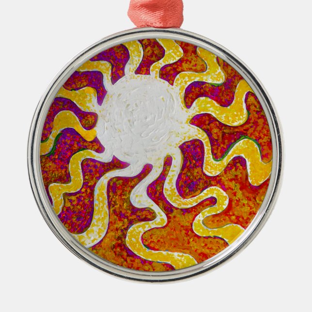 Ssunshine Sun Ornament Aus Metall (Vorne)
