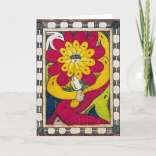 St. Adolf-Thron, Gesicht-Blume Adolf Wölfli Karte