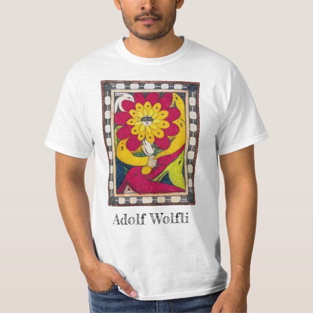 St. Adolf-Throne, Blume | Adolf Wö lfli | T-Shirt (Vorderseite)