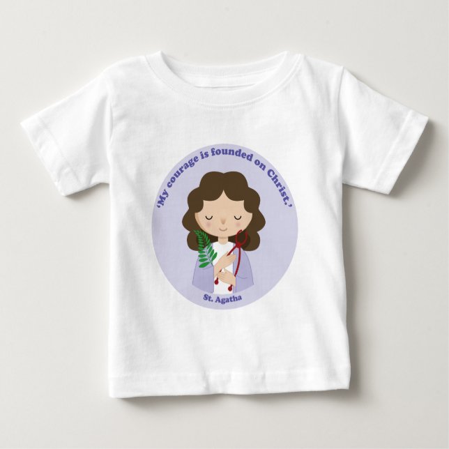 St. Agatha Baby T-shirt (Vorderseite)