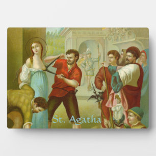 St. Agatha (M 003) 5"x7" Horizontal Fotoplatte