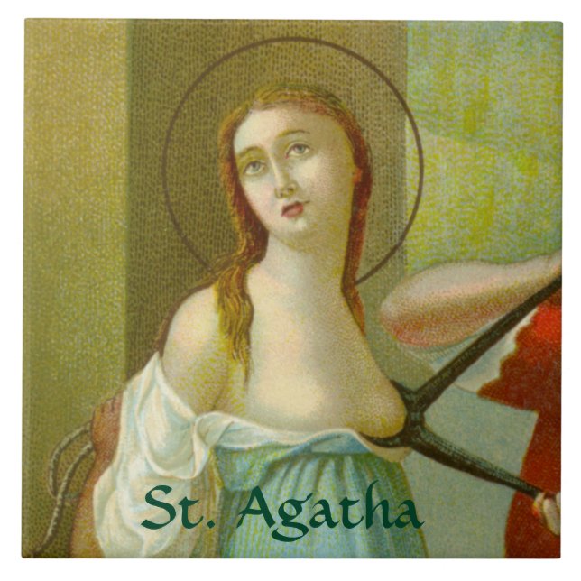 St. Agatha (M 003) Fliese (Vorderseite)