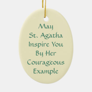 St. Agatha (M 003) Keramik Ornament